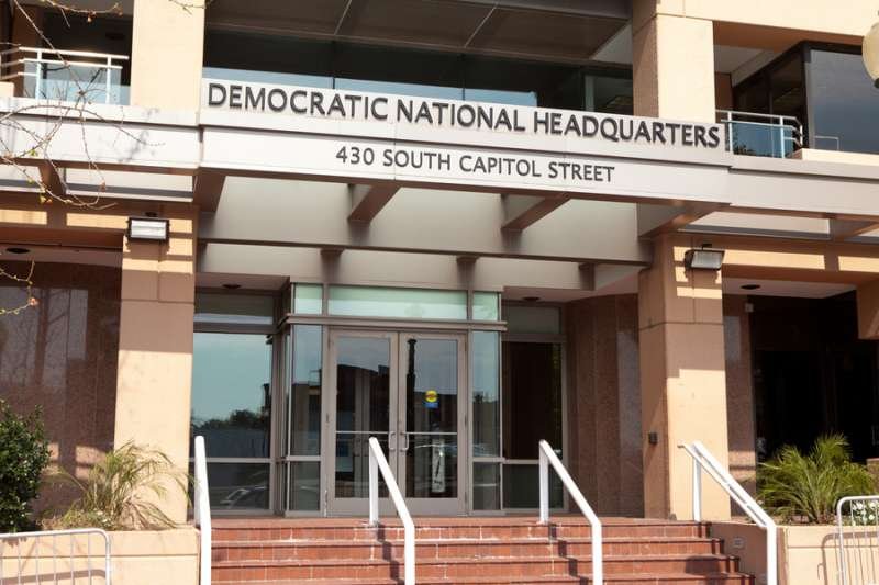 Entrance to the Democratic National Committee Headquarters in Washington
