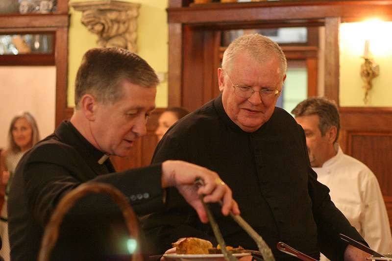 Cardinal Blase Cupich with Fr. Frank Phillips of the Canons Regular of St. John Cantius. Credit: Canons Regular of St. John Cantius