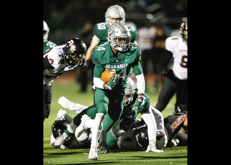 Bowl-ready: Running back Shamar Garrett will lead Concord De La Salle (11-1) against Mater Dei of Santa Ana (14-0) in the Open Division championship game to be played Dec. 16 at Sacramento State.