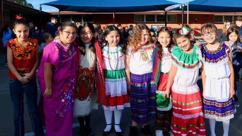 Students at St. Mary of the Assumption celebrate La Virgen. (PHOTOS COURTESY ST. MARY SCHOOL)