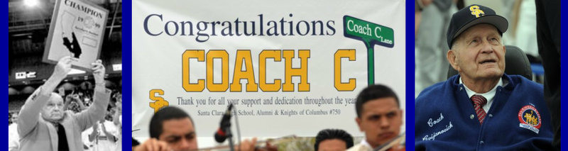 Tribute to Coach Cvijanovich on the Santa Clara High School website (PHOTO COURTESY SANTA CLARA HIGH SCHOOL)