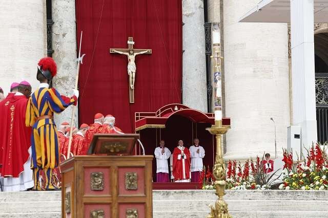 Pope Francis celebrates Mass for the Solemnity of Pentecost in St. Peter's Square on June 4