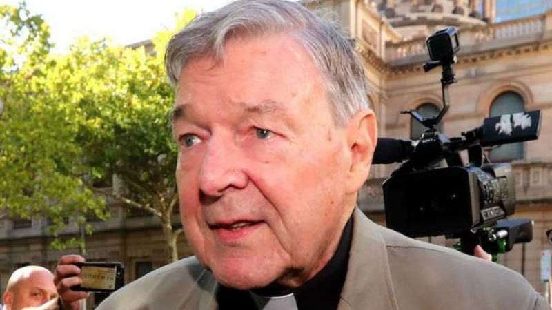 Cardinal George Pell at Melbourne County Court. (Image via CNA)