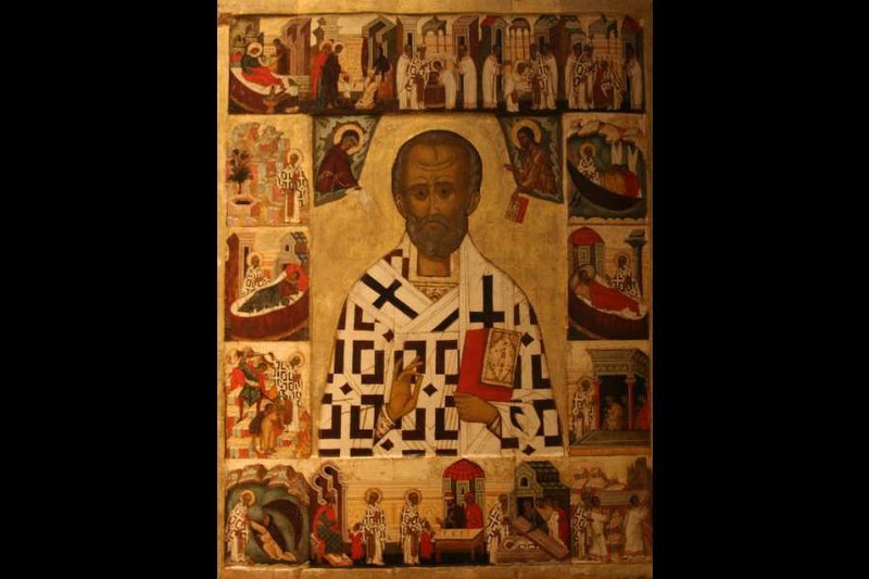A Russian icon of St. Nicholas