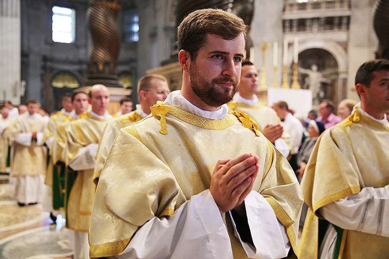 A Mass of diaconal ordination said in St. Peter's Basilica