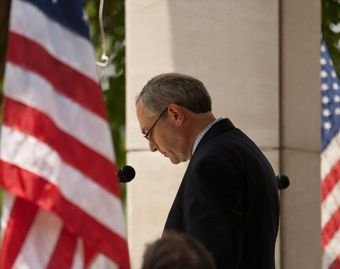Michael Warsaw at a Religious Freedom Rally in Birmingham