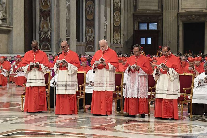 Pope Francis creates five new cardinals during a consistory in St. Peter's Basilica on June 28