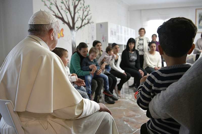 Pope Francis at Leda’s House on March 2