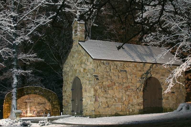 The Portiuncula Chapel on the campus of the Franciscan University of Steubenville. Credit: Robert Pernett via Flickr (CC BY-ND 2.0).