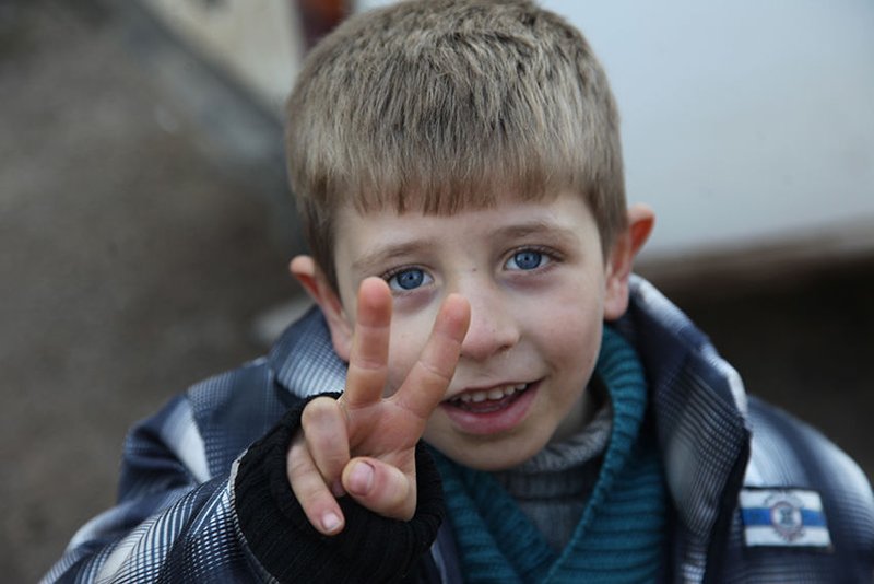 A Syrian child