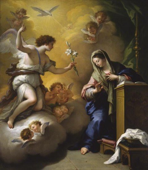 "The Annunciation" by Paolo de Matteis. (WIKIPEDIA)