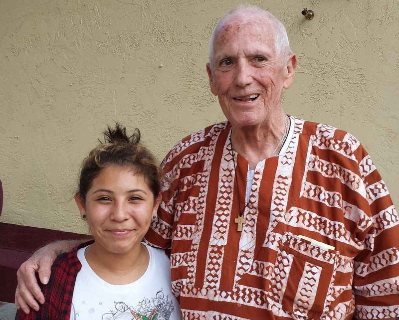 John Olsen with a Brothers' Helper volunteer. (PHOTO COURTESY BROTHERS' HELPERS)