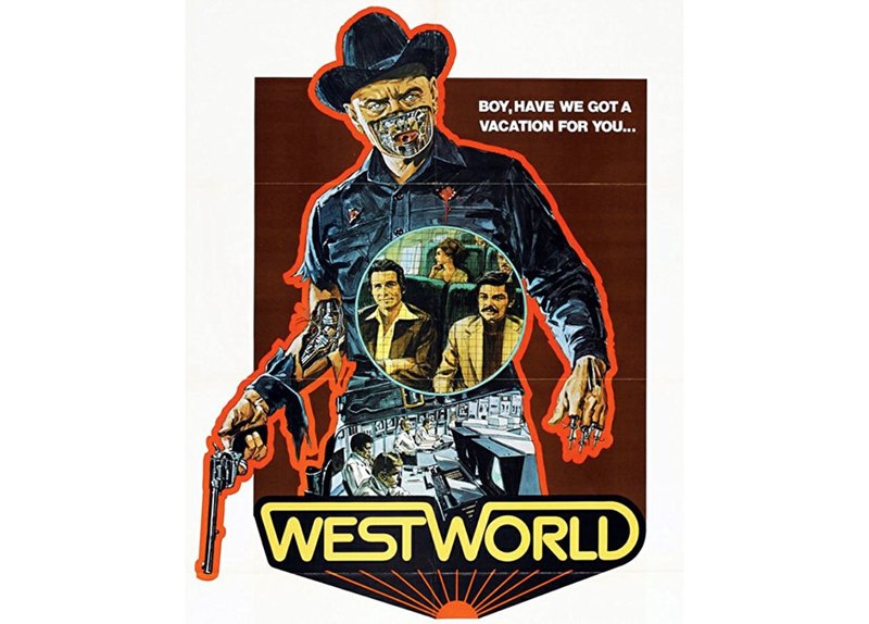 Movie poster for the 1973 Michael Crichton film “Westworld.” WIKIMEDIA COMMONS