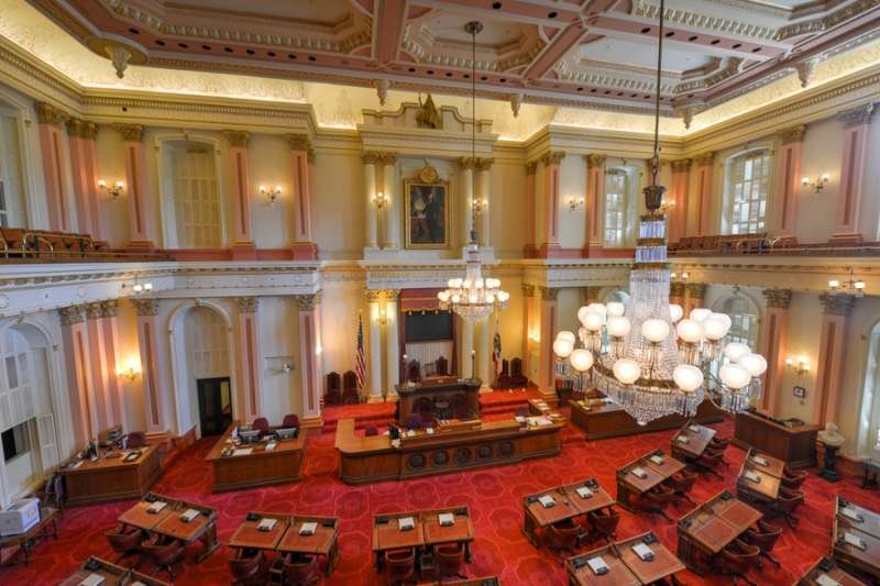 California state senate chamber. Credit: Felix Lipov / Shutterstock
