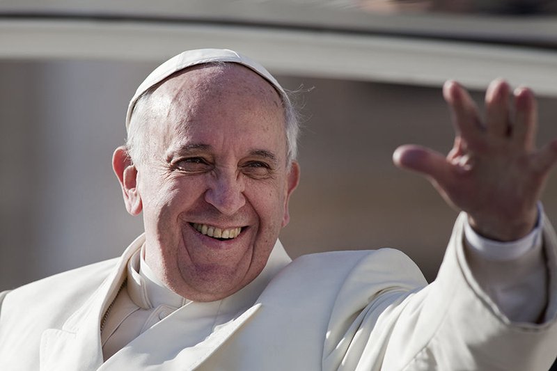Pope Francis greets the pilgrims during his weekly general audience at St. Peter’s Square at the Vatican Jan. 15