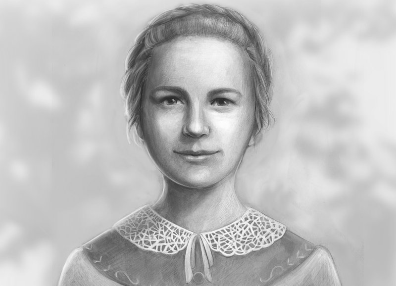 An artist's rendering shows Anna Kolesarova