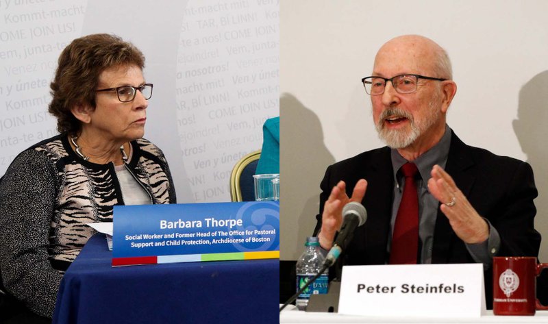 Barbara Thorp (left). (CNS photo/John McElroy