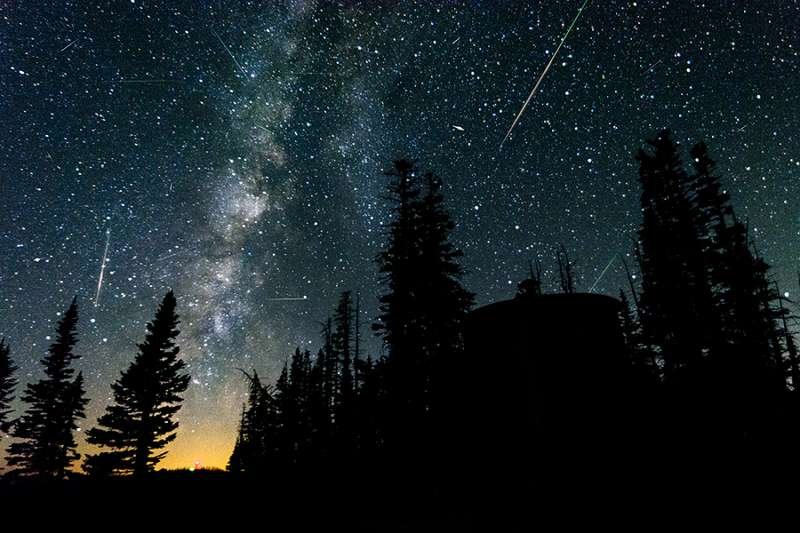 Perseid meteor shower. Credit: Benjamin Schaefer via Shutterstock.