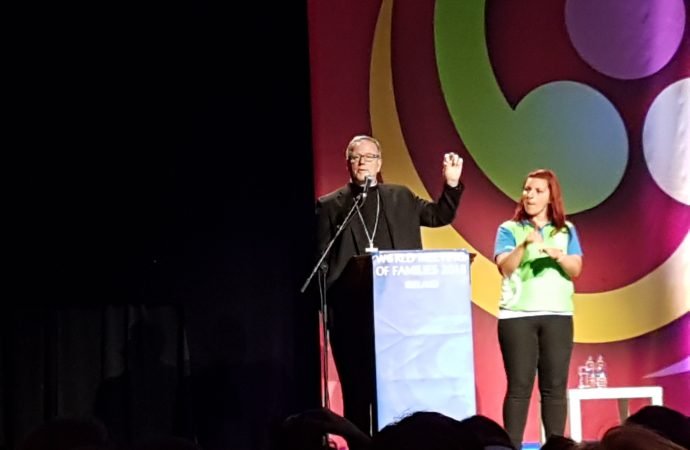 Bishop Robert Barron speaks at the World Meeting of Families in Dublin Aub. 24