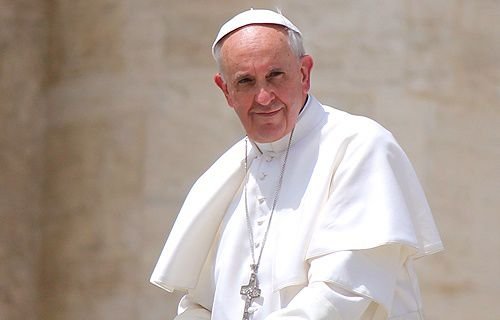 Pope Francis in St. Peter's Square before the Wednesday general audience