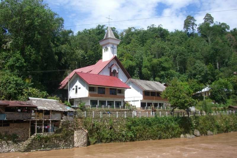 A Catholic church in Rantepao