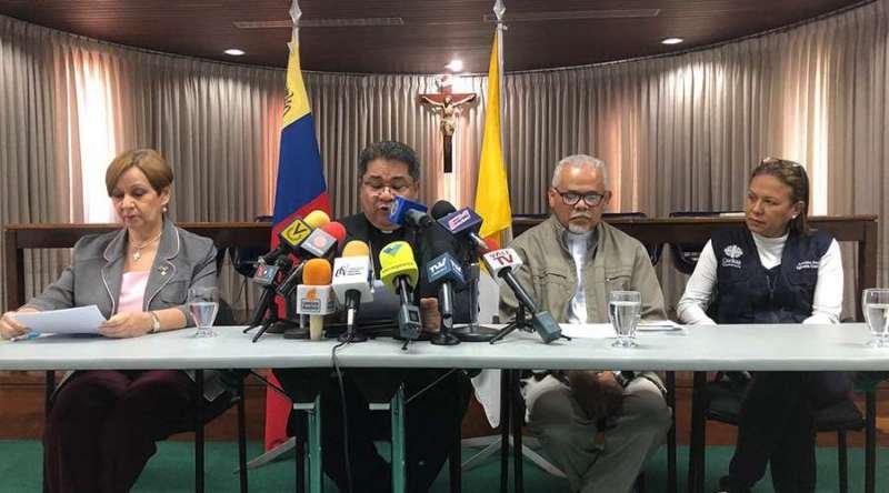 Representatives of the Venezuelan bishops' conference