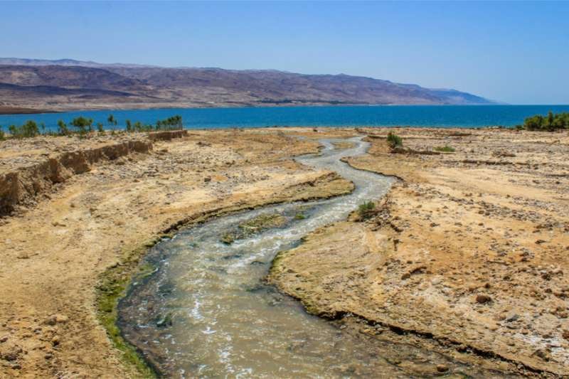 Jordan River flowing to the Dead Sea. Credit: Christopher Sprake/Shutterstock