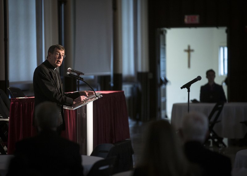 Detroit Archbishop Allen H. Vigneron speaks April 25