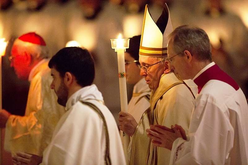 Pope Francis celebrates Mass for the feast of the Presentation of the Lord in St. Peter's Basilica