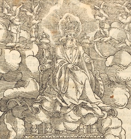 “The Apocalypse” (detail), woodcut, German, 16th century. (National Gallery of Art)
