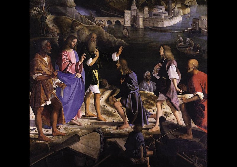 "Call of the Sons of Zebedee," by Marco Basaiti. (Wikimedia Commons)