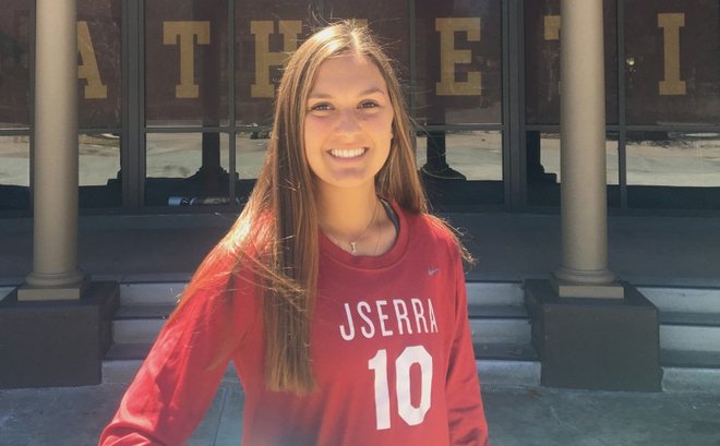 J.Serra’s Isabella D’Aquila was named CIF-SS Division 1 Player of the Year for the third time after leading her team its third straight D-1 title. The U.S. National Player of the Year is headed for Santa Clara. (J.SERRA HS)