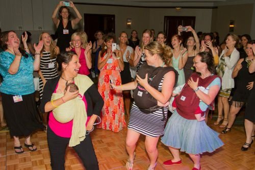 Women from across the nation relax and dance during the Edel Gathering conference in Austin