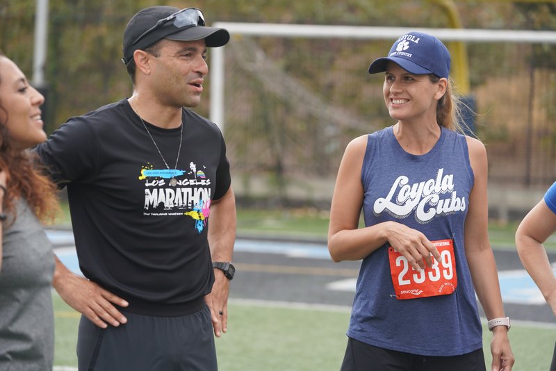 Jacqueline Lucero (Vice Principal at Bishop Conaty - Our Lady of Loretto High School) will be running in her 2nd marathon for the CEF Racing Team. As a Bishop Conaty Alumna, she is excited to be running for the Catholic Education Foundation and its mission. (Sarah Yaklic)