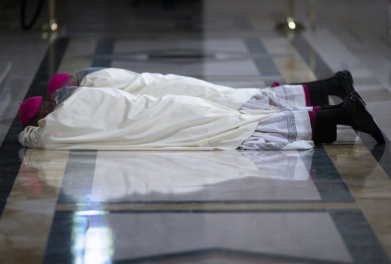 Auxiliary Bishops Joseph L. Coffey and William J. Muhm of the U.S. Archdiocese for the Military Services