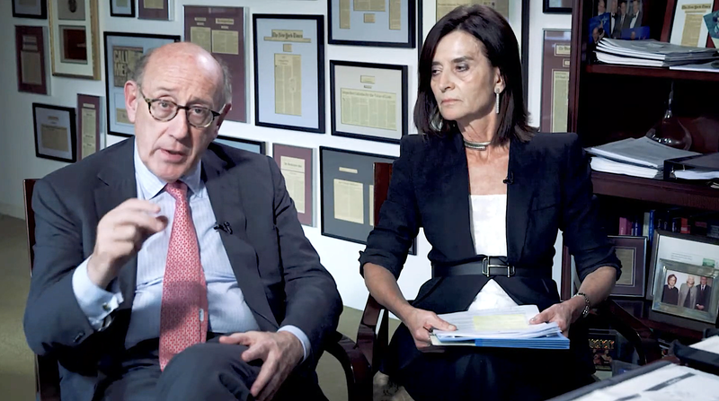 Kenneth Feinberg and Camille Biros, co-administrators of the new Independent Compensation Program for Victim-Survivors of Sexual Abuse of Minors by Priests. SCREENSHOT VIA YOUTUBE