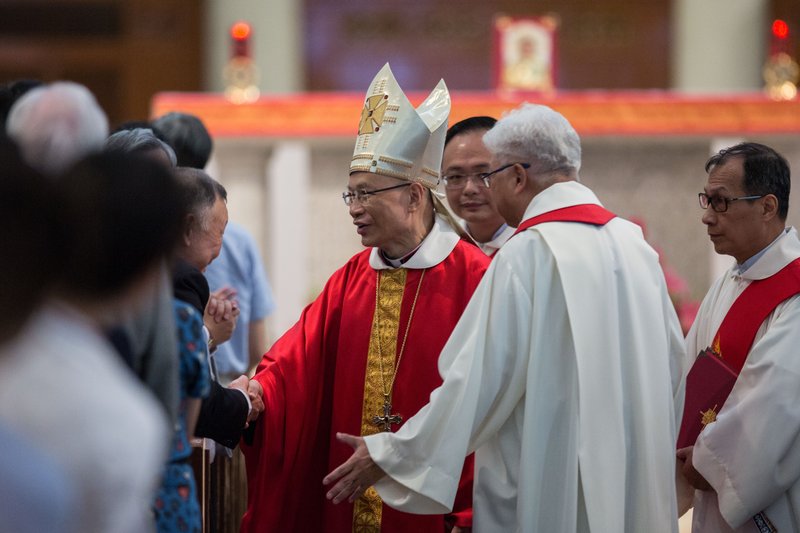 Pope Francis has sent condolences and a blessing to the Hong Kong Diocese following the Jan. 3 death of Bishop Yeung Ming-cheung