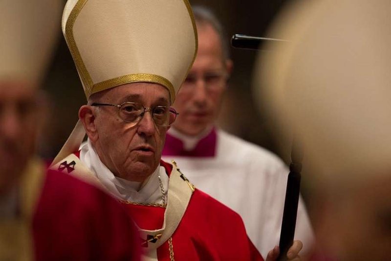 Pope Francis celebrates Mass for deceased bishops and cardinals at St. Peter's Basilica Nov. 3