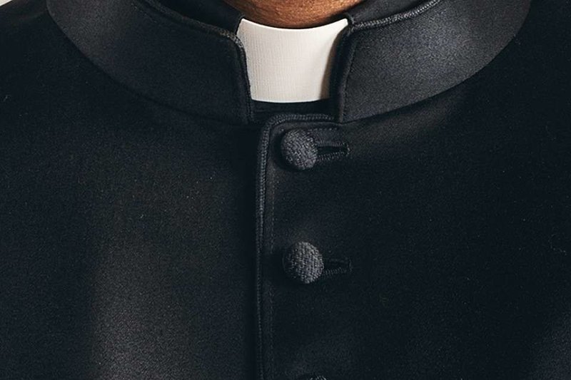 Priest collar. Credit: alphaspirit via www.shutterstock.com.