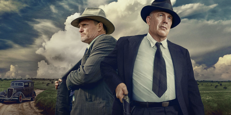 Woody Harrelson and Kevin Costner star in "The Highwaymen." © NETFLIX