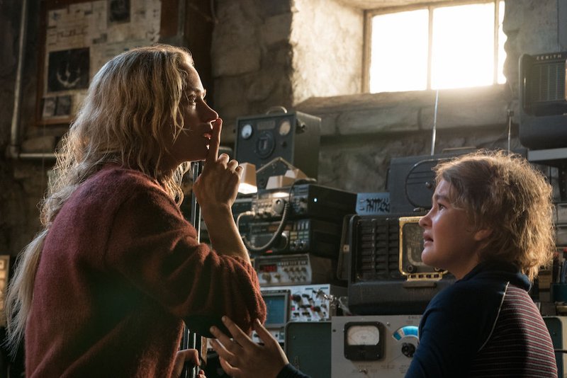 Emily Blunt and Millicent Simmonds star in a scene from the movie "A Quite Place." (CNS photo/Paramount)