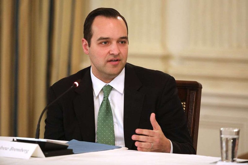 Andrew Bremberg speaks during a roundtable discussion on cyber safety and technology at the White House, March 20, 2018. (Chip Somodevilla/Getty Images via CNA)
