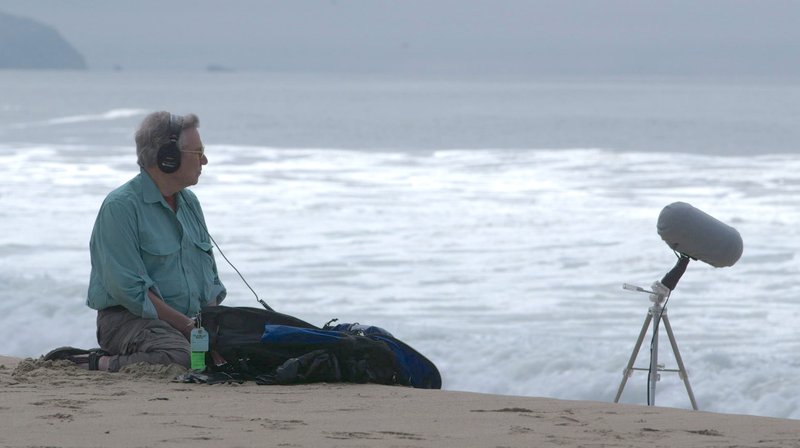 Bernie Krause recording at Point Reyes. (COURTESY OF "MAKING WAVES")