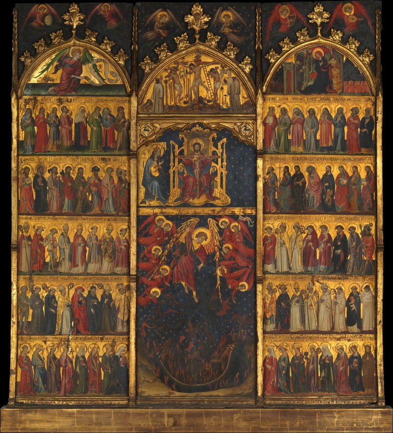 "The Trinity Adored by All Saints," Spanish. (METROPOLITAN MUSEUM OF ART)