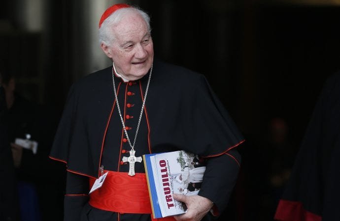 Cardinal Marc Ouellet, prefect of the Congregation for Bishops, leaves a session of the Synod of Bishops on young people, the faith and vocational discernment at the Vatican Oct 5, 2018. (CNS photo/Paul Haring via Crux)