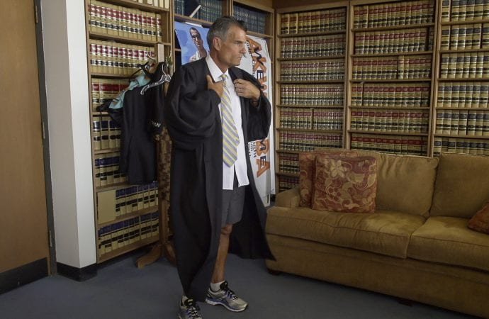 Judge Craig Mitchell. (Photo courtesy of Skid Row Marathon via Crux)