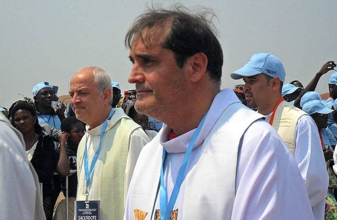 Father Martin Lasarte, from Uruguay, pictured in 2015 in Angola, is a Salesian, appointed by Pope Francis as a synod father for the Oct. 6-27 Synod of Bishops on the Amazon region. (Salesianas Angola via Crux)