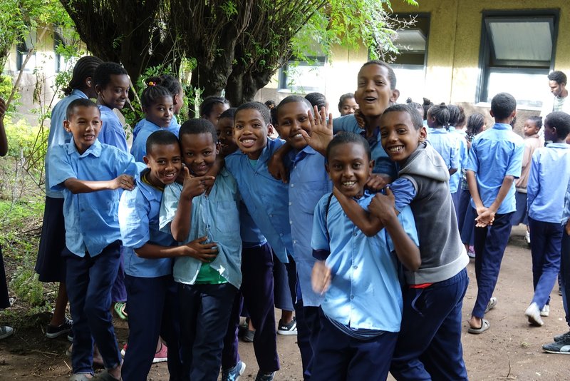 Children in a Meki school. Education is key to the future of any people, but especially so in the more rural areas of any country.