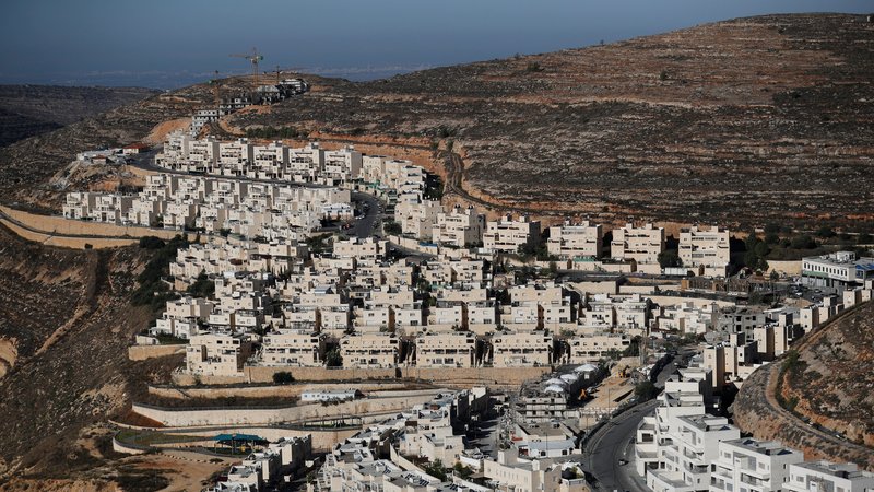 The construction of the Israeli settlement of Ramat Givat Zeev is seen Nov. 19, 2019, in the occupied West Bank. The Vatican reiterated its call for a two-state solution in the Holy Land after U.S. Secretary of State Mike Pompeo announced that the United States would no longer recognize the illegality of Israeli settlements in the West Bank. (CNS photo/Ammar Awad, Reuters)
