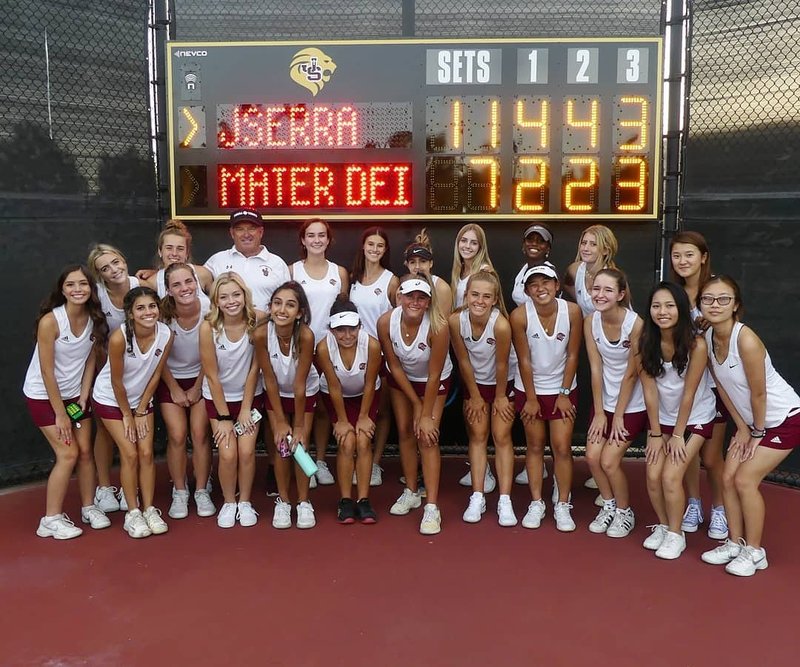 JSerra's tennis team. (JSerraAthletics/Twitter)
